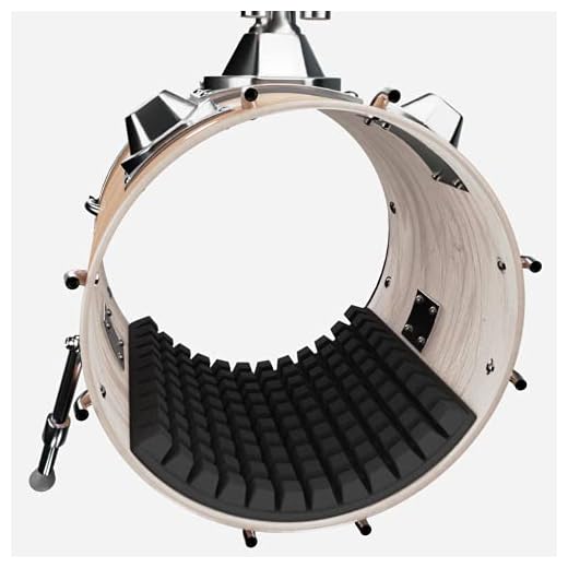 Drum Damper Muffling Pad for Bass Drum Sound Control | Kick Drum Absorber | 20''x 24''x2.1'' | High Density Acoustic Foam