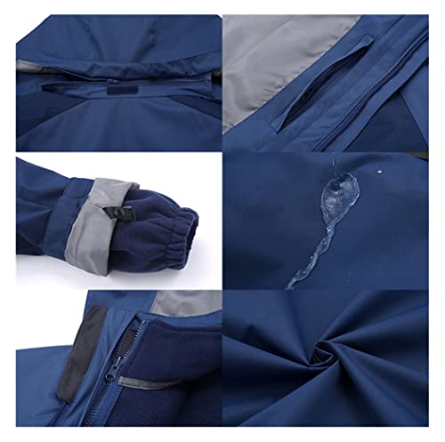 Combinaison de ski homme chaude et coupe-vent ensemble veste pantalon imperméable - 4