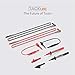 Test Leads, Electrical Multimeter Leads kit with Alligator Clips,Metal Probes, Test Hooks, CAT II 1000V 10A,Set of 8 Pieces Tacklife METL04