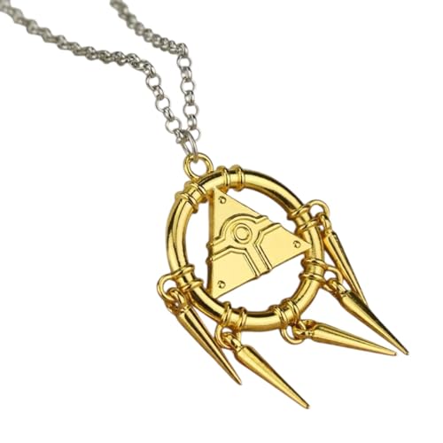 Anime Necklace Muto Big Siz Millenium Puzzle Millennium Wheel Wisdom Pendant Necklace For Fans Jewelry Gift