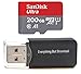 Produktbild SanDisk Ultra UHS-I class 10 80 MB/s MicroSDXC Speicherkarte Für LG V20 V30 Q6 Q8 G6 G6 + X Venture K20 V Harmonie Stylo 3 Plus Handys mit Alles, aber Stromboli Kartenleser schwarz Class 10 (200GB)