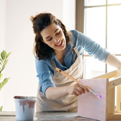 Mingqieven 3 Pcs Trim Brush 0.75 Inch Small Paint Brush Round Trim Brush Corner Paint Brush For House Wall Edges Coloring Of Wooden Furniture And Home Decoration #TOP5