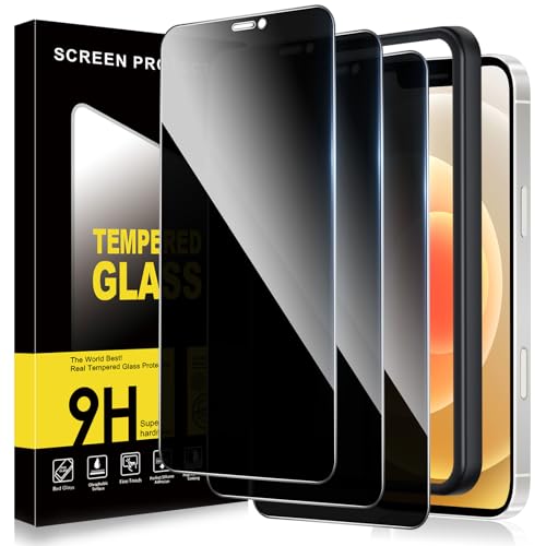 ZhuoFan Sichtschutz für iPhone 12 mini Panzer Schutz Glas,Privacy Schutzfolie Displayschutz,Anti-Spy 10H Härte Folie Sch...