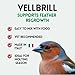 Pineta VellBrill 200g - Bird Supplement and Vitamin for Canaries - Canary Molting Supplement to Release The Stress of The Shedding Season, Enhance Diet and Promote Healthy