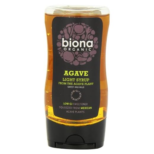 Biona Organic Squeezy Agave Syrup Light 250 ml (Pack of 3)