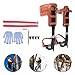RIAHNEAH Tree Climbing Gear, Steel Upright Plate Tree Climbing Spikes, Height Adjustable Non-Slip Footrest Climbing Spikes, Outdoor Tree Climbing Enthusiasts of Equipment, Capable of Bearing 220lbs