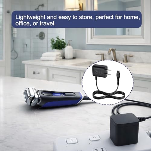 8V Charger Compatible with Philips HQ850, Replacement Power Cord for OneBlade QP2630 QP2530 QP2630/70 Norelco Trimmer Razor Adapter
