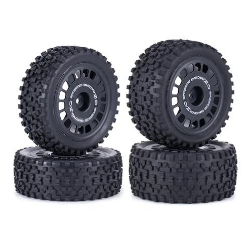 Roue De Route Collée Haute Stabilité | Pneus Buggy RC 1/10 Antidérapants pour Course et Rallye