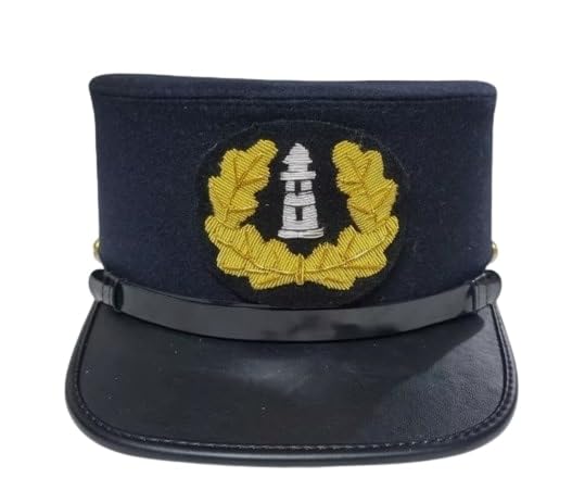 Generic WW1 USA Army Lighthouse Officer Cap Replica, 60cm, Navy/Blue