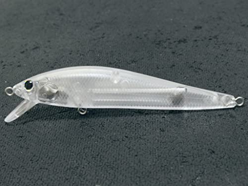 wLure 10 Blank Unpainted Minnow Crankbait Topwater Lipless Jerkbait Fishing Lures (UPM903P10)