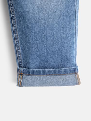 Image of Urbano Juniors Boy's Loose Baggy Fit Washed Denim Jeans Stretchable