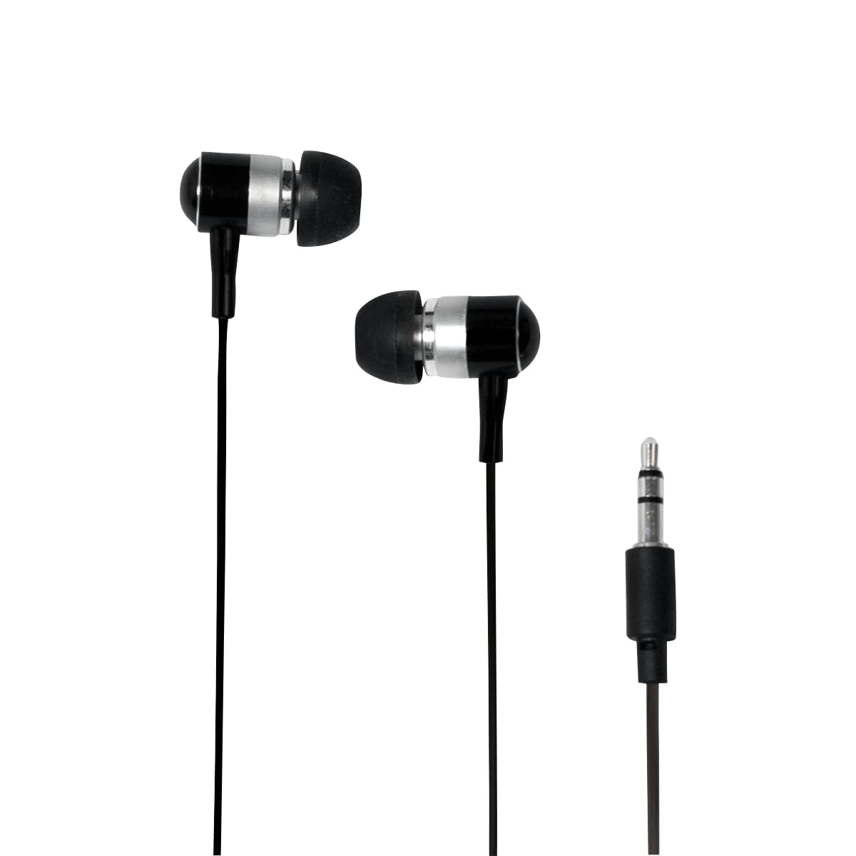 HS0015A in-Ear Earphone with 2 Set Earbuds - Black
