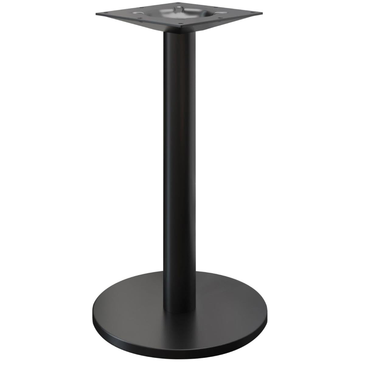 Nizza | Stehtischgestell | Schwarz | Fuß: Ø 45 cm | Säule: 7,6 x 105 cm