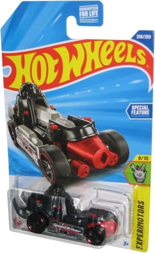 Hot Wheels Speed Driver Die-Cast Toy Car, Black, Experimotors Series 8/10, #206/250, Ages 3+