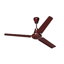 V-Guard Windle Pro AS High-Speed Ceiling Fan for Home | Energy Efficient | CHERRY BROWN | 1200mm Sweep | 380 RPM Speed | Aerodynamically designed metal blades