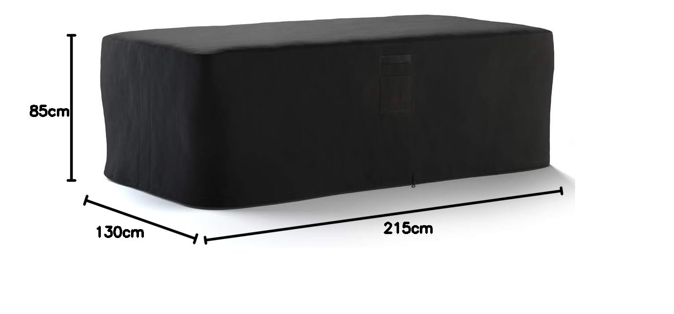 HBCOLLECTION® Housse Haute résistance 500D pour Table Salon de Jardin (215x130 H85cm)