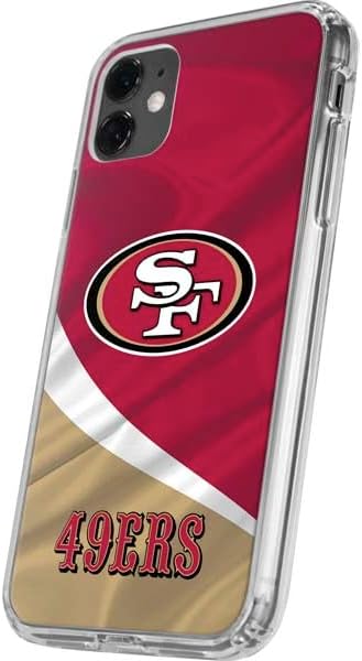 Skinit Clear Phone Case Compatible with iPhone 11 - Officially Licensed NFL San Francisco 49ers Design