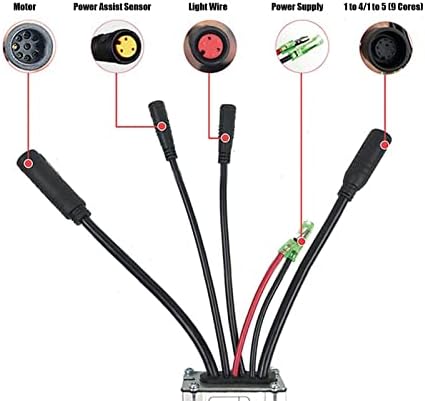 Electric Brushless Motor Speed Controller, 36V/48V 25A, Aluminum Alloy, with Light Line for Riding, 750W Compatible, Heat Dissipation Design