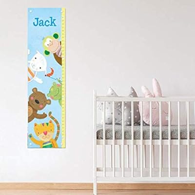 Buy Growth Chart Ruler Personalized Height Chart Baby Shower Gift First Birthday Gift Zoo Animals Blue Online In Indonesia B07bfh9zhp