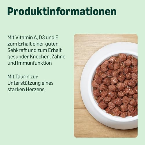 by Amazon Getreidefreies Katzennassfutter, Dose, ASC-Lachsstücke in Gelee, 6 x 405 g