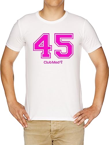 T-Shirt Club Med Blanc Number 45 pour vos vacances d'été