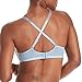 Hanes Women’s Oh So Light Comfort Flex Fit Wire Free Bra, Denimjacket Blue Heather Print, L