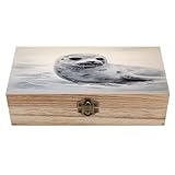 Diseño impreso hermoso y único: Esta caja de almacenamiento de madera presenta un impresionante y original diseño impreso que realza su atractivo decorativo y la convierte en una pieza destacada para el hogar o la oficina.