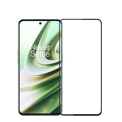 Image of Casodon Tempered Glass Screen Protector Guard for Oneplus Nord CE3 5G (Black) Full Screen Coverage with Easy Installation Kit