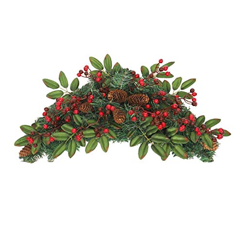 Couronne de Noël en pomme de pin et corne vigne naturelle rustique