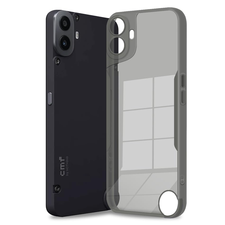 Fashionury Colored Transparent Back Case Cover for CMF by Nothing Phone 1 | Shockproof Design | Camera Protection Bump | Colored TPU | Bumper Case for CMF Phone 1 (Black) (B0D9LX4F3R) Amazon Price History, Amazon Price Tracker