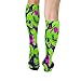 Meaudiwes Fashion Dress Decor Socks, Soft Travel Knee High Stockings, Sport Baseball Compression Socks For Women Men Cool Funny Zombie Skull