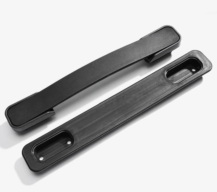 Image of Lasenersm 1 Piece Luggage Handle Replacement, 23.3 x 3.3cm, Black ABS Plastic Pull Handle Grip for Luggage Suitcase, Box, Case