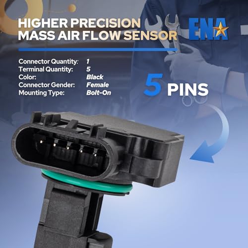 image for ENA Mass Air Flow Sensor Meter MAF Compatible with Chevy Silverado Tah