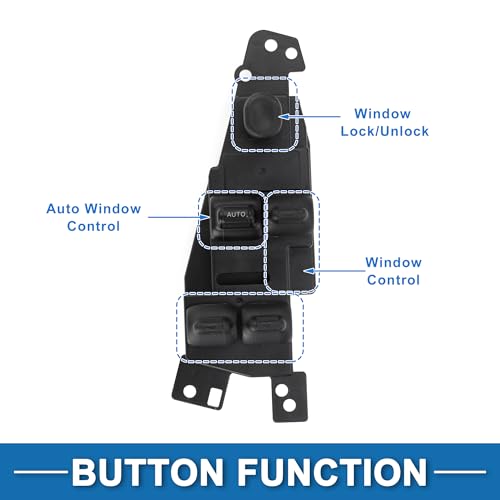 Bouton interrupteur de fenêtre électrique 4602466AA Chrysler noir