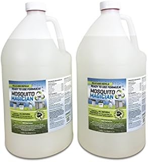 2 Gallons of Mosquito Magician Ready to USE Spray - Natural Mosquito and Insect Repellent for Outdoor Pest Control - Use in Any Sprayer
