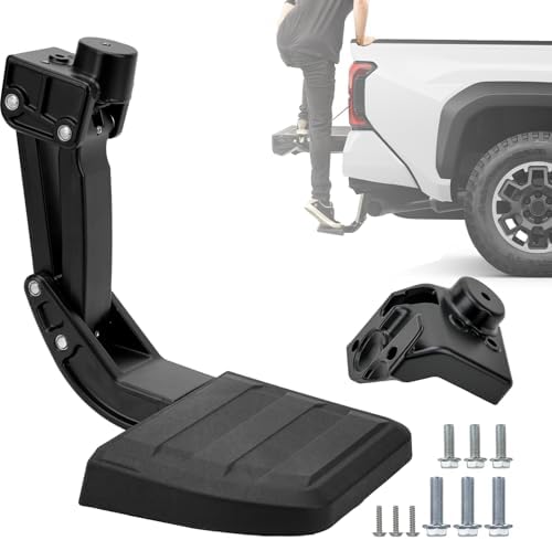 Rear Bed Step For 2024-2025 Tacoma - Folding Tailgate Step, Retractable, Aluminum, 450lb Capacity, Replace PT392-35920 - View #3