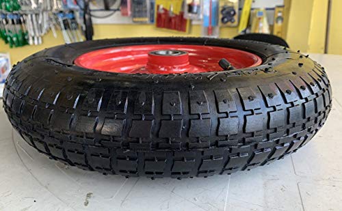 Kit 2 Pneus Para Carrinho de Mão Completo Com Câmara E Aro