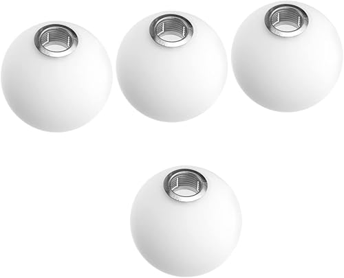 Uonlytech 4pcs globo de vidrio pantalla pantalla luz sombra lámpara molecular vidrio tornillo G9 blanco