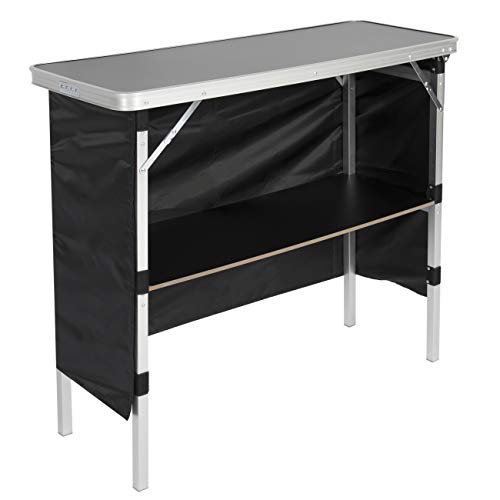 Best Choice Products Portable Pop-Up Bar Table for Indoor, Outdoor, Party, Picnic, Tailgate, Entertaining w/Carrying Case, Storage Shelf, Removable Skirt - Image 4