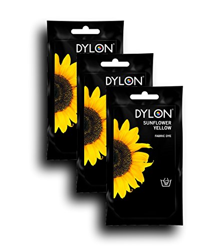 DYLON Hand-Stofffarbe, Sonnenblumengelb, 3 Stück