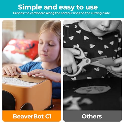 Cardboard Cutter for Kids, Safe DIY Cardboard Construction Tool Kit, Educational Craft Toy for 3+ Boys and Girls, Perfect for Creativity Projects 3D Models