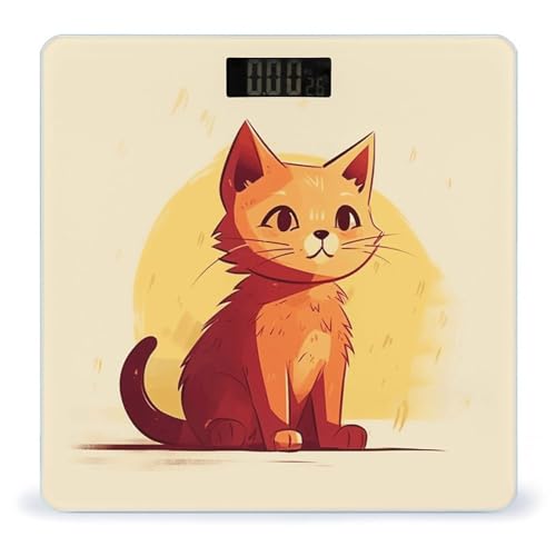 Báscula Digital para Peso Corporal con Diseño Gato