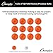 Champion Sports Field Hockey Balls, Regulation Size, 12-Pack, 2.75” Each - Sports Practice Hockey Ball Set for Fields, Grass, Turf - Durable, Bouncy, Lightweight, Bright Colored - Orange
