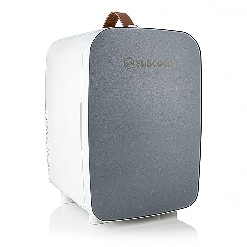 Subcold Pro15 Luxury Mini Fridge Cooler | Compact 15L Portable Small Fridge 12v & 240v | Efficient Quiet Cooling System | Ideal for Bedroom, Office, Beauty & Car (Grey)