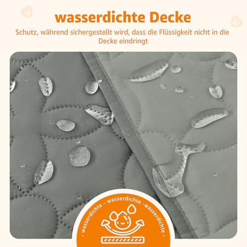 PICK FOR LIFE wasserdichte Hundedecke, beidseitig verwendbare Haustierdecke als Schutz für Sofa, Bett und Auto – waschbare Hundematte für große und kleine Hunde sowie Katzen