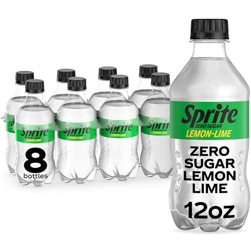 Sprite Zero Sugar Lemon Lime Diet Soda Pop Soft Drinks, 12 fl oz, 8 Pack