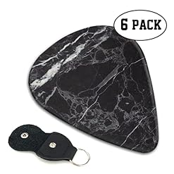 FUCVNPZ Lot de 6 médiators en celluloïd, texture marbre noir et blanc, pour guitares acoustiques, électriques, basses ou… - Les Beatles, Paul McCartney, John Lennon, RIngo Starr, George Harrison FUCVNPZ Lot de 6 médiators en celluloïd, texture marbre noir et blanc, pour guitares acoustiques, électriques, basses ou… – Image 4