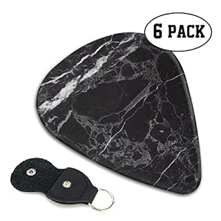 FUCVNPZ Lot de 6 médiators en celluloïd, texture marbre noir et blanc, pour guitares acoustiques, électriques, basses ou… - Les Beatles, Paul McCartney, John Lennon, RIngo Starr, George Harrison FUCVNPZ Lot de 6 médiators en celluloïd, texture marbre noir et blanc, pour guitares acoustiques, électriques, basses ou… – Image 4
