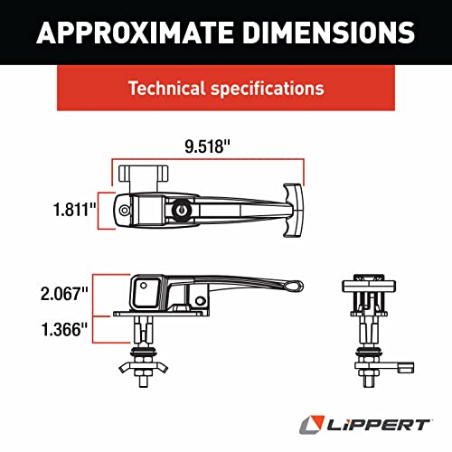 Loquet à compression Lippert pour stopper les vibrations de soute - 3