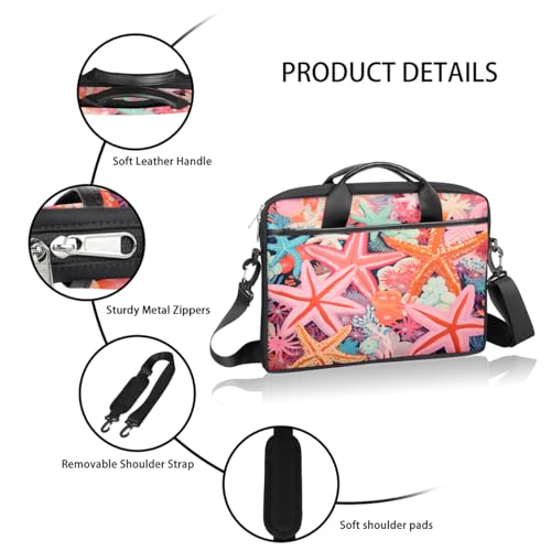 Bolso para portátil Abstract Ocean Starfish 15 pulgadas miniatura 4